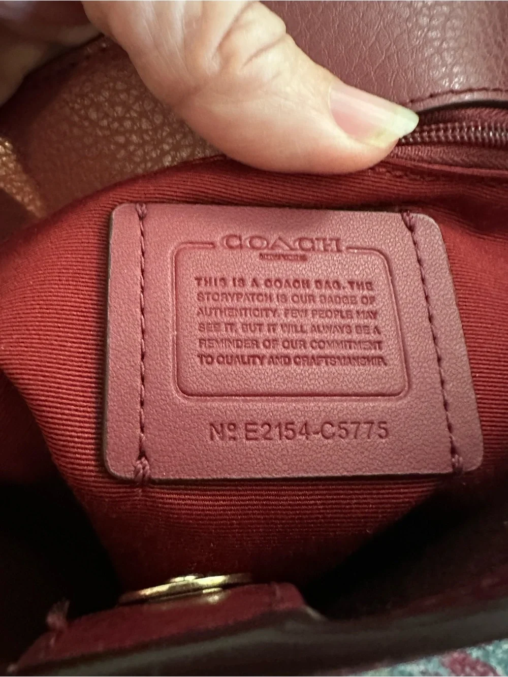 COACH #305 Tote 27 Raspberry & Pink Leather - Picture 6 of 13